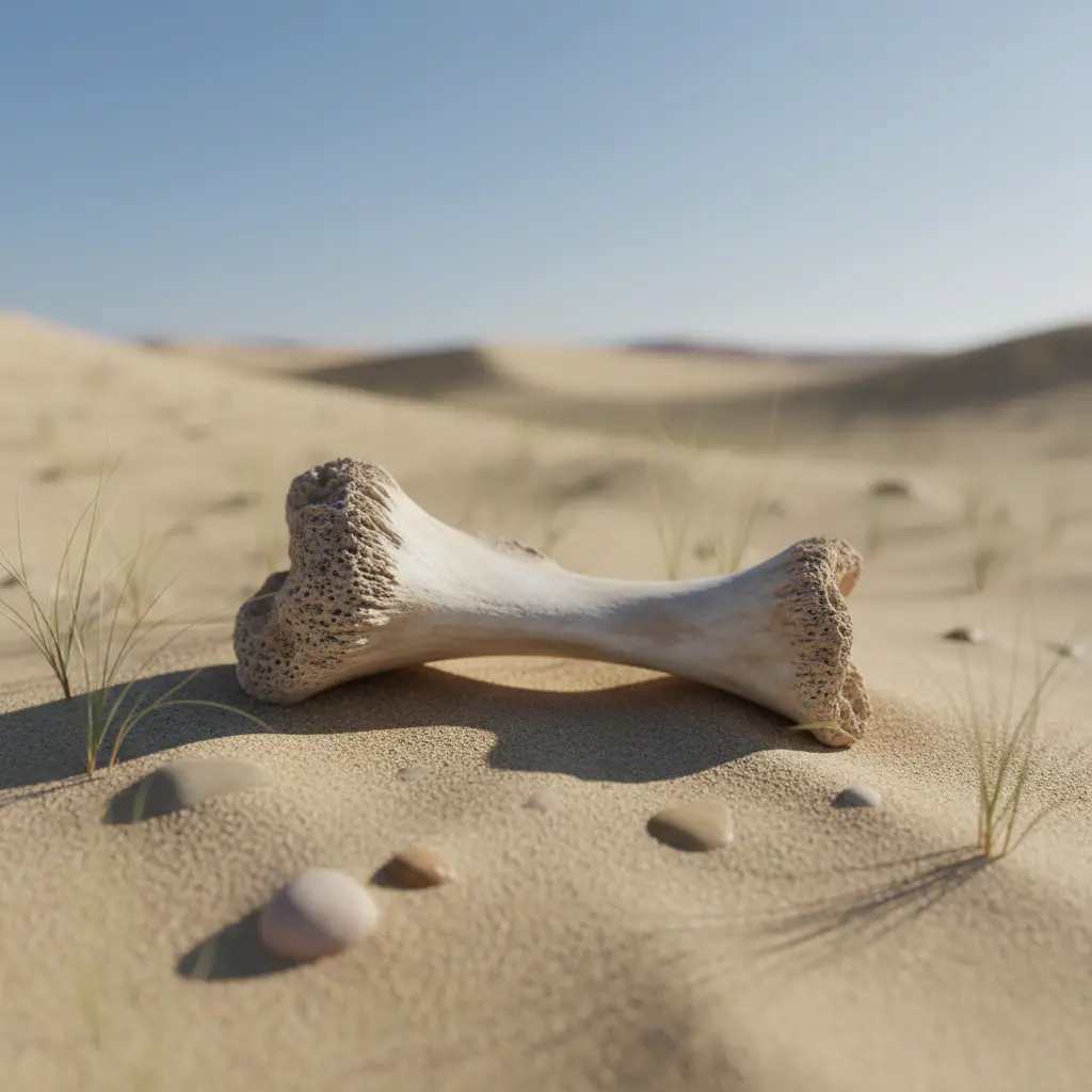 Sand colored bone