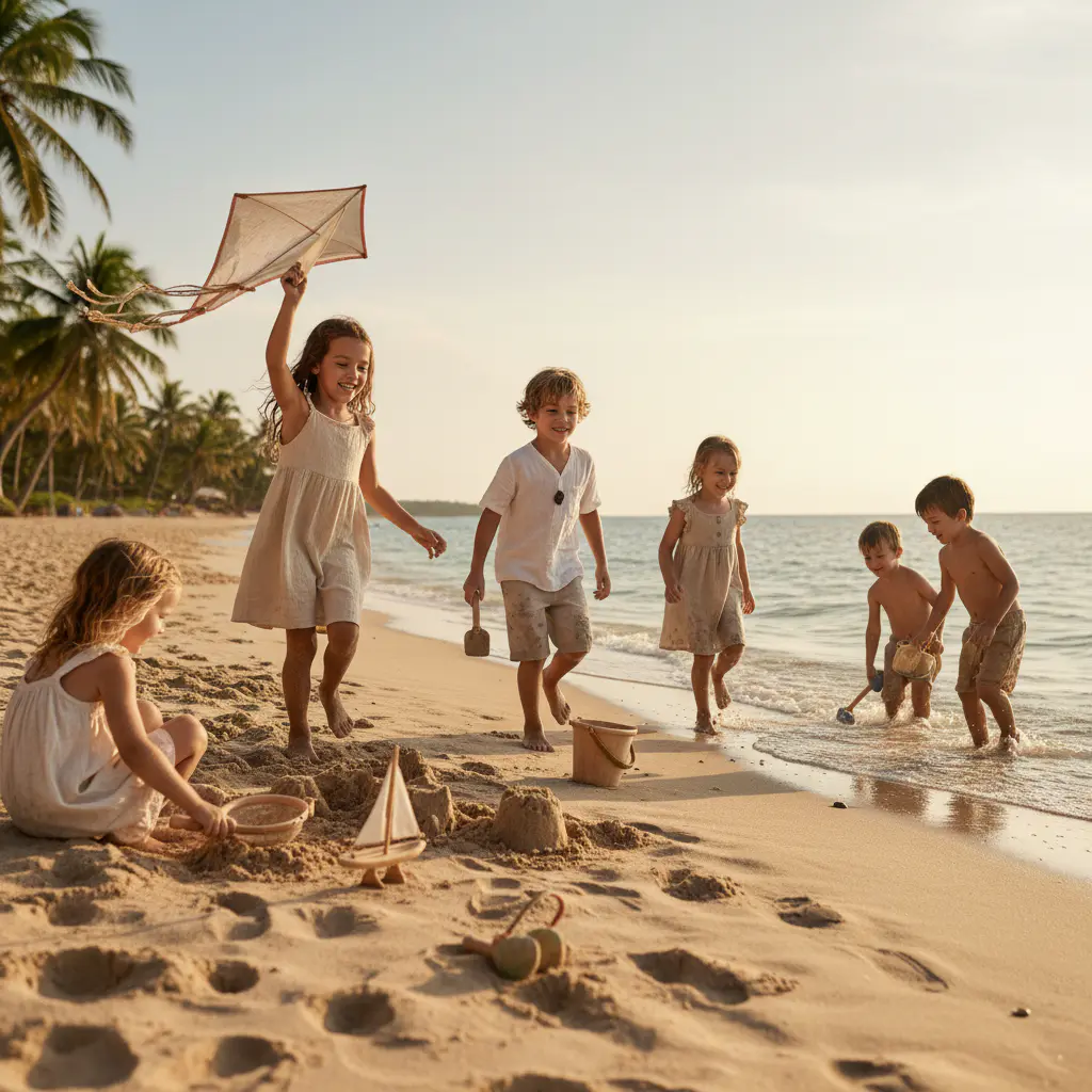 Active play on sand